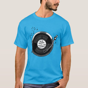 Oude wolk dj-plattegrond voor T-shirt