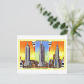 Oude wolkenkrabbers van New York City Briefkaart (Staand voorkant)