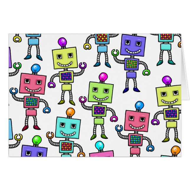 Oude wolretro Robots (Voorkant Horizontaal)