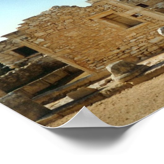 Oude wond op Cyprus Poster (Hoek)