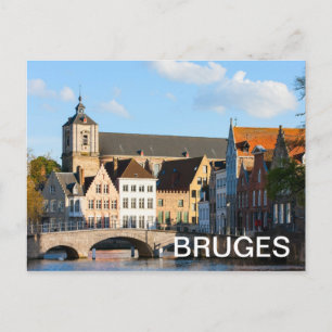 Oude woningen in Brugge, België Briefkaart
