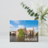 Oude woningen in Brugge, België Briefkaart (Staand voorkant)