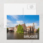 Oude woningen in Brugge, België Briefkaart (Voorkant / Achterkant)
