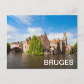 Oude woningen in Brugge, België Briefkaart (Voorkant)