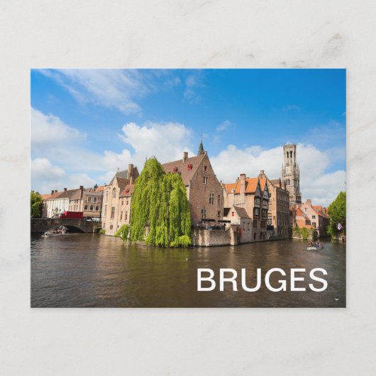 Oude woningen in Brugge, België Briefkaart (Voorkant)