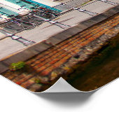 Oude woningen in Brugge, België Poster (Hoek)