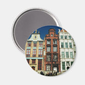 Oude woningen in Gdansk Magneet (Voorkant / Achterkant)