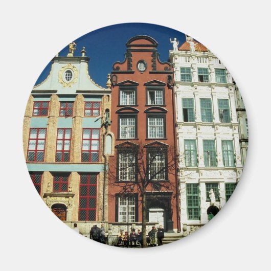Oude woningen in Gdansk Magneet (Voorkant)