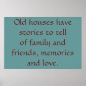 Oude woningen poster (Voorkant)