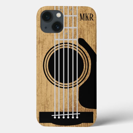 Oude Wood Guitar Handtekening Case-Mate iPhone Case (Achterkant)