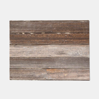 Oude Wooden buitenwand van een boerderij Deurmat