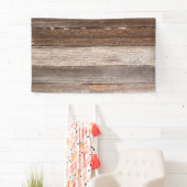 Oude Wooden buitenwand van een boerderij Spandoek (Insitu)