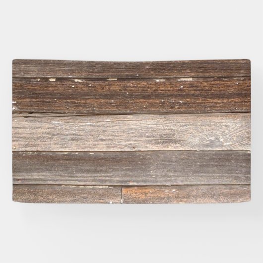 Oude Wooden buitenwand van een boerderij Spandoek (Horizontaal)