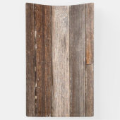 Oude Wooden buitenwand van een boerderij Spandoek (Verticaal)