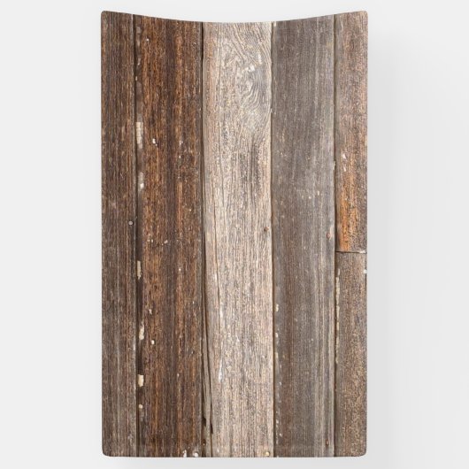 Oude Wooden buitenwand van een boerderij Spandoek (Verticaal)