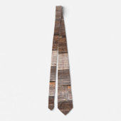 Oude Wooden buitenwand van een boerderij Stropdas (Achterkant)