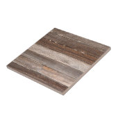 Oude Wooden buitenwand van een boerderij Tegeltje (Zijkant)