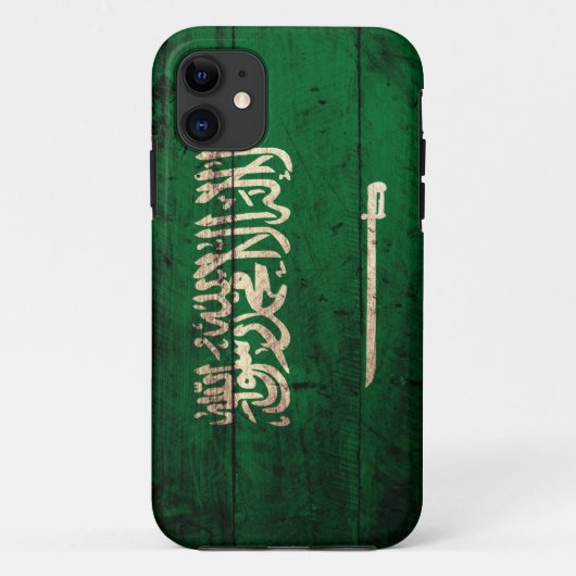 Oude Wooden Saudi Flag Case-Mate iPhone Case (Achterkant)