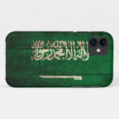 Oude Wooden Saudi Flag Case-Mate iPhone Case (Achterkant (horizontaal))