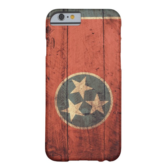 Oude Wooden Tennessee Flag iPhone 6 hoesje (Achterkant)