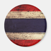 Oude Wooden Thailand vlag Magneet (Voorkant)