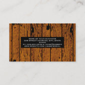 Oude Woodenplanken Visitekaartje (Achterkant)