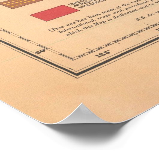 Oude World Geology Map (1921) Poster (Hoek)