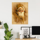 Oude World Santa Claus, Victoriaans St. Nick Poster (Thuiskantoor)