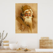 Oude World Santa Claus, Victoriaans St. Nick Poster (Keuken)