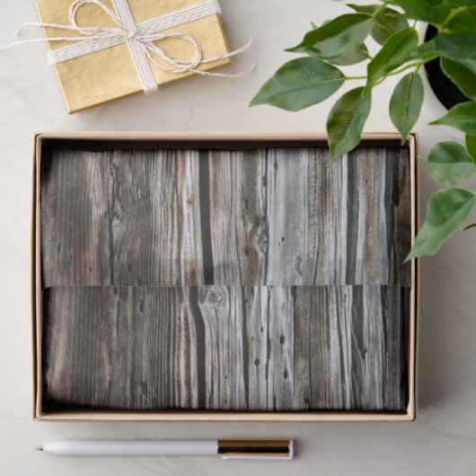 Oude woudwandtextuur tissuepapier (Geschenk)