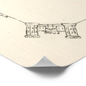 Oude WWII 1104 Engineer Combat Group Route (1945) Poster (Hoek)