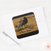 Oude x=kraai thuis brouwen stickers (Envelop)
