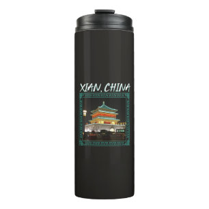 Oude Xian Toren van de Bel in China Thermosbeker
