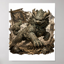 Oude Yali Bewaker Fantasy Poster
