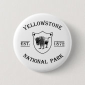 Oude Yellowstone National Park Ronde Button 5,7 Cm (Voorkant)