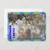 OUDE YORKSHIRE - RICHMOND CASTLE BRIEFKAART (Voorkant / Achterkant)