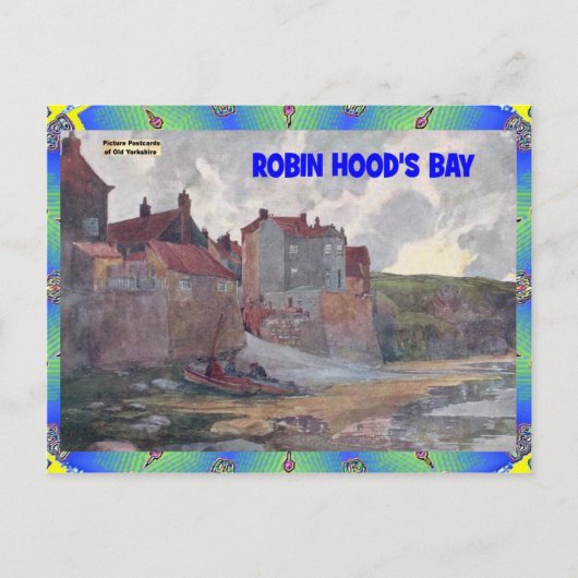 OUDE YORKSHIRE - ROBIN HOOD'S BAY BRIEFKAART (Voorkant)