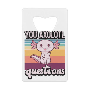 Oude You Axolotl Vragen Oud Cute Axolotl Creditkaart Flessenopener