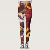 Oude zaadpaketlabels, tuin viooltjes bloemen leggings (Voorkant)