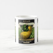 Oude Zaadpakket Label Kunst Gele Zomer Squash Koffiemok (Center)