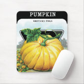 Oude Zaadpakket Label Kunst, Halloween Pompoen Muismat (Met muis)