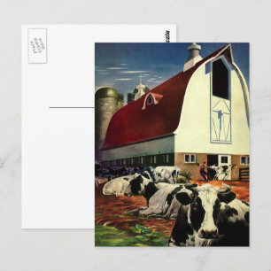Oude Zakelijke Aangelegenheid, Holstein Melkkoeien Briefkaart