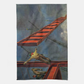 Oude zakelijke afbeelding van staalconstructie arb theedoek (Verticaal)