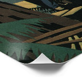 Oude zakelijke houtkapindustrie Redwood-bos Perfect Poster (Hoek)