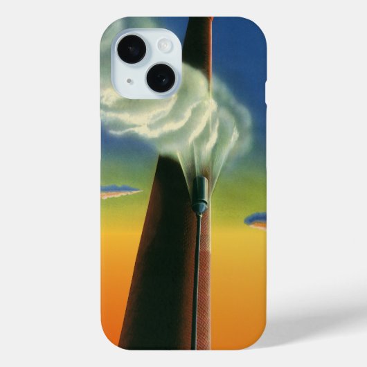 Oude Zakelijke, Stoomfluit Fabriek Zonsopgang Case-Mate iPhone Case (Achterkant)