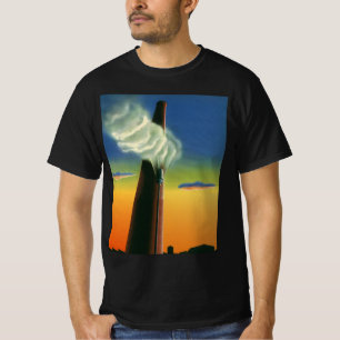Oude Zakelijke, Stoomfluit Fabriek Zonsopgang T-shirt