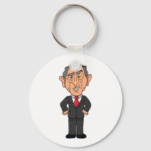 Oude zakenman sleutelhanger (Voorkant)