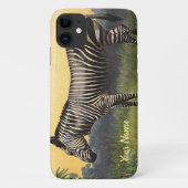 Oude zebra in de Afrikaanse savanne, wild dier Case-Mate iPhone Case (Achterkant)