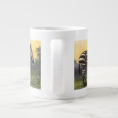 Oude zebra in de Afrikaanse savanne, wild dier Grote Koffiekop (Achterkant)