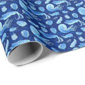 Oude zeeen: Trilobites, Anomalocaris... Cadeaupapier (Rol Hoek)